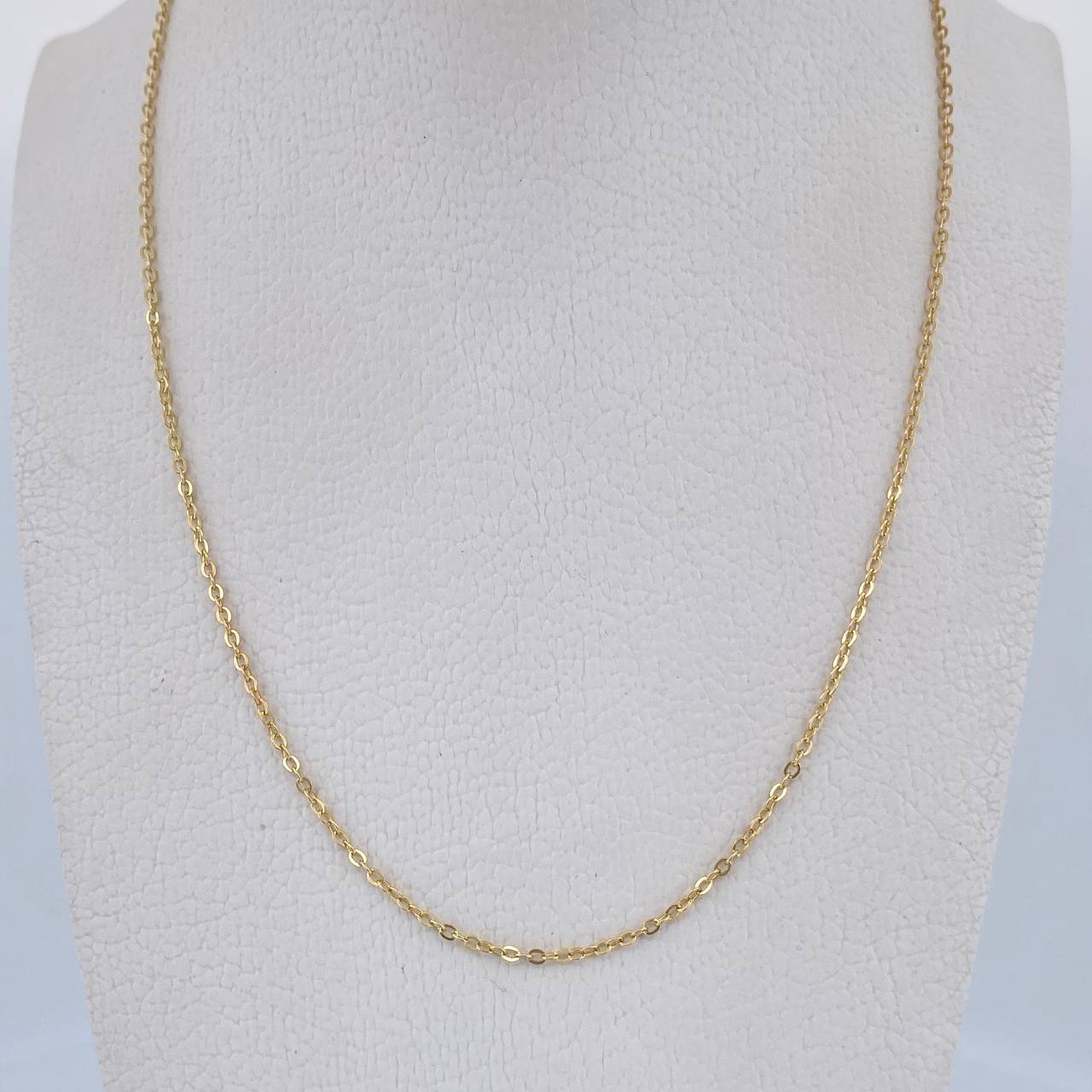 Cadena Aro Seguido 2.15gr / 46.7cm / 1.2mm Oro Amarillo 18K $