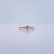 Anillo Trebol Esferas 1.75gr / T5 1/4 / Circones Blancos Oro Amarillo 18K $