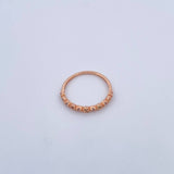 Anillo Churumbela Rosas 1.25gr / T6 1/4 / Circones Colores Oro Rosa 18K $