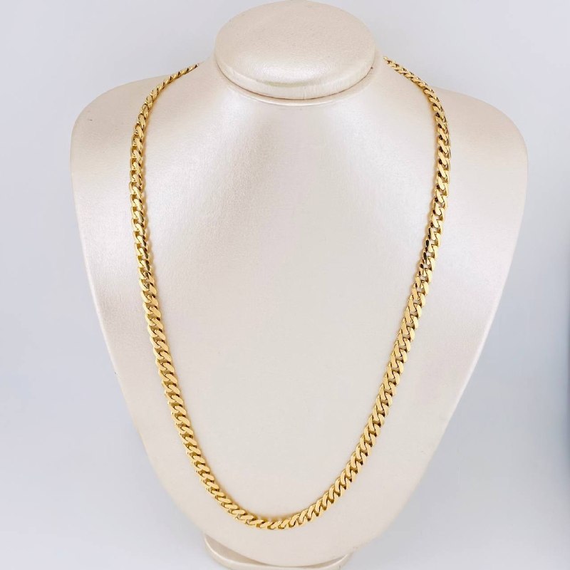 Cadena Cubana 24.95 g / 60.9 cm / 6 mm Oro Amarillo 18K