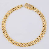 Pulso Cubano 8.15 g / 19.5 cm / 6 mm Oro Amarillo 18K