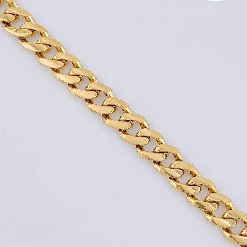 Pulso Cubano 8.15 g / 19.5 cm / 6 mm Oro Amarillo 18K