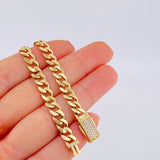 Pulso Cubano 8.15 g / 19.5 cm / 6 mm Oro Amarillo 18K