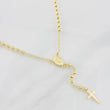 Rosario Virgen Milagrosa Cruz 6.3g / 55cm / 3mm Oro Amarillo 18K