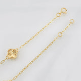 Pulso Modulable Trebol 3.7g / 16.5cm - 18cm / 1.5mm Oro Amarillo 18K
