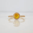 Anillo Halo Circulo 2.2g / T7 Oro Amarillo 18K