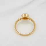 Anillo Halo Circulo 2.2g / T7 Oro Amarillo 18K