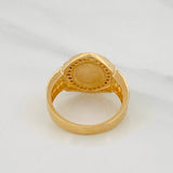 Anillo Correa Corona 5.6g / T6 1/2 Dos Oros Amarillo Blanco 18K
