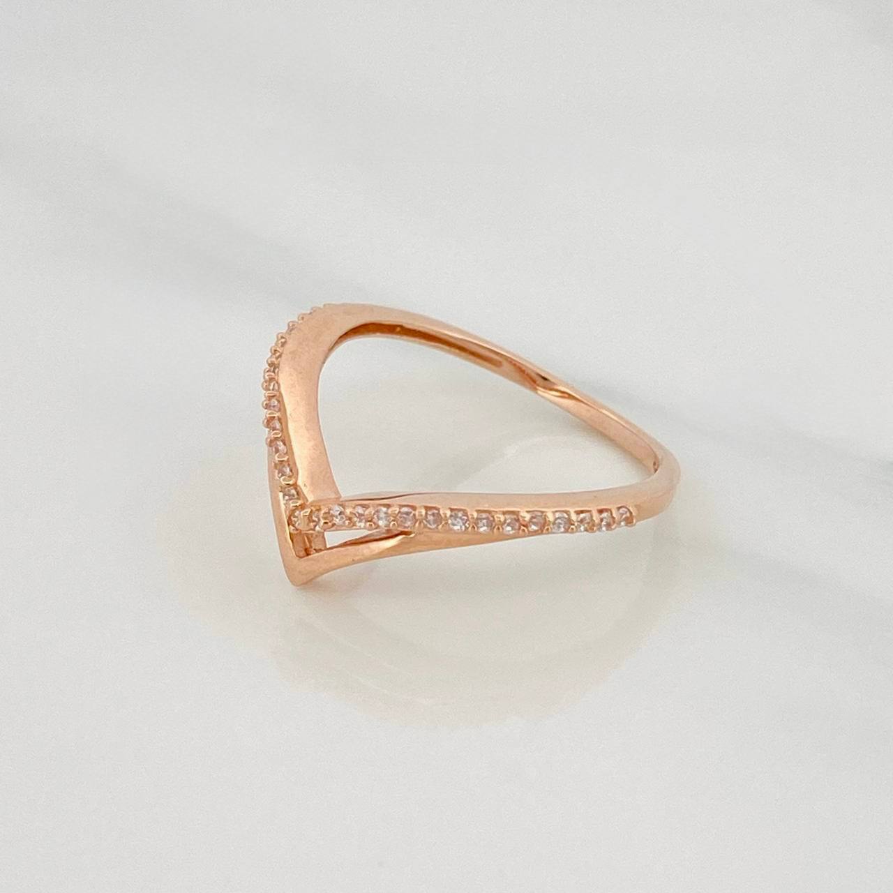 Anillo Tiara 2.3g / T7 Oro Rosa 18K