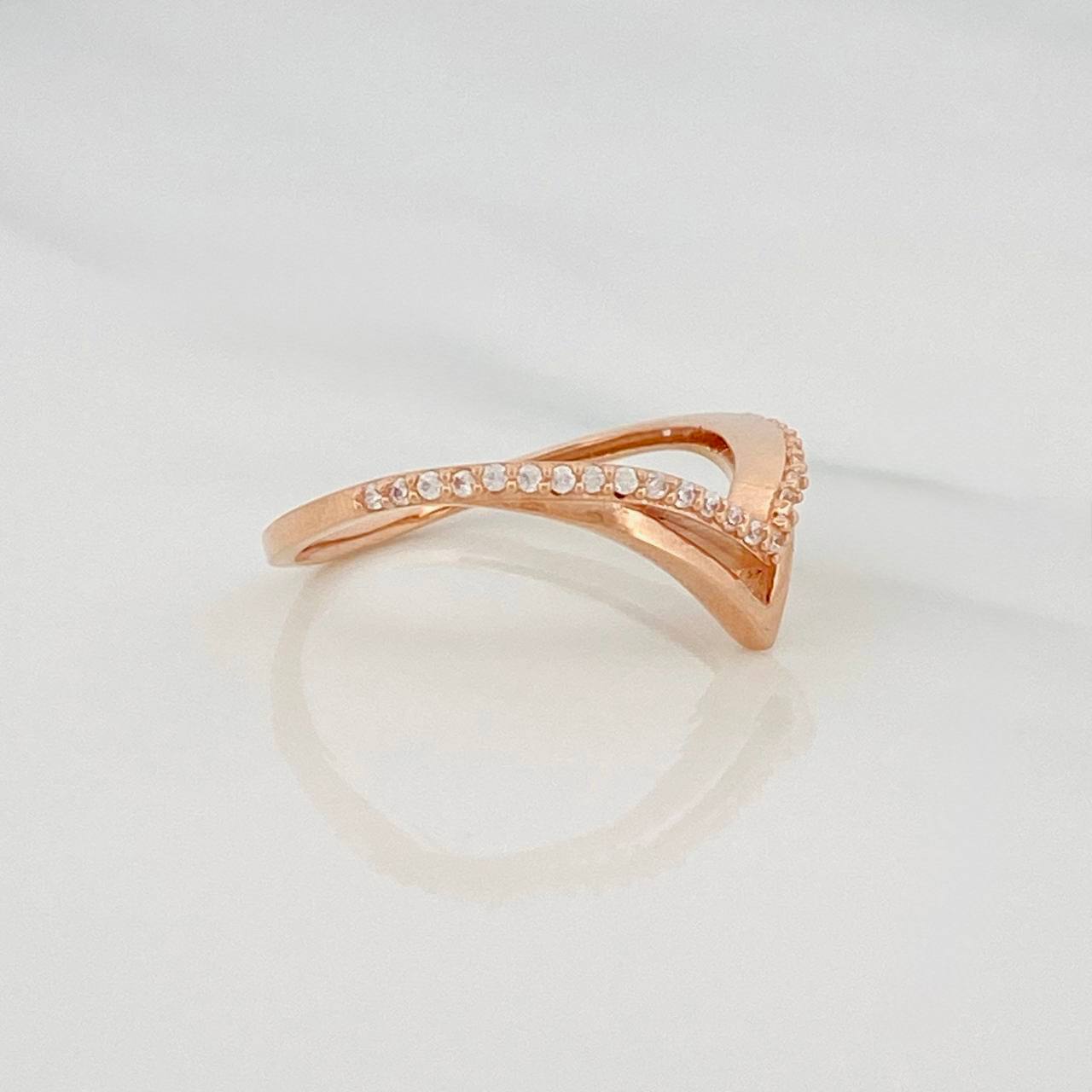 Anillo Tiara 2.3g / T7 Oro Rosa 18K