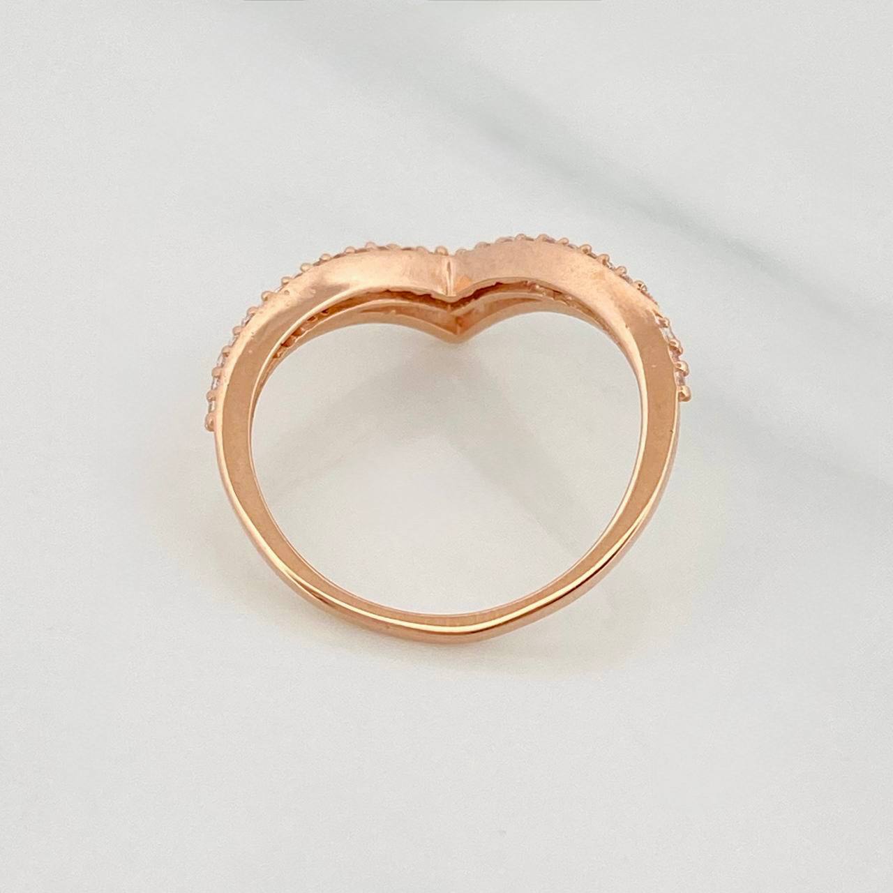 Anillo Tiara 2.3g / T7 Oro Rosa 18K