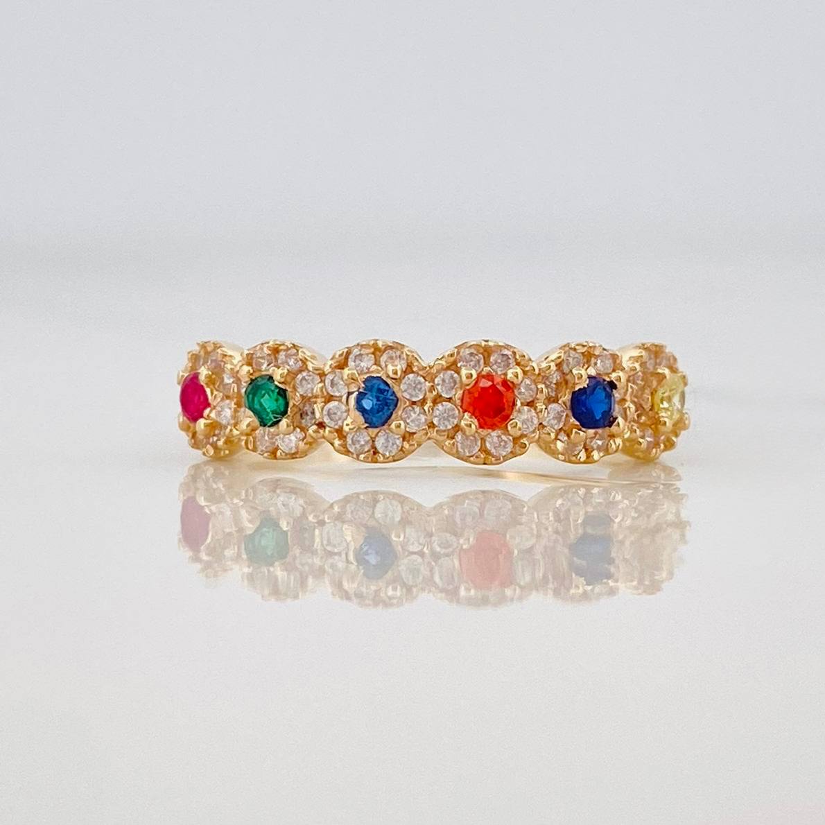 Anillo Churumbela Tupido 2.25g / T6 3/4 Oro Amarillo 18K