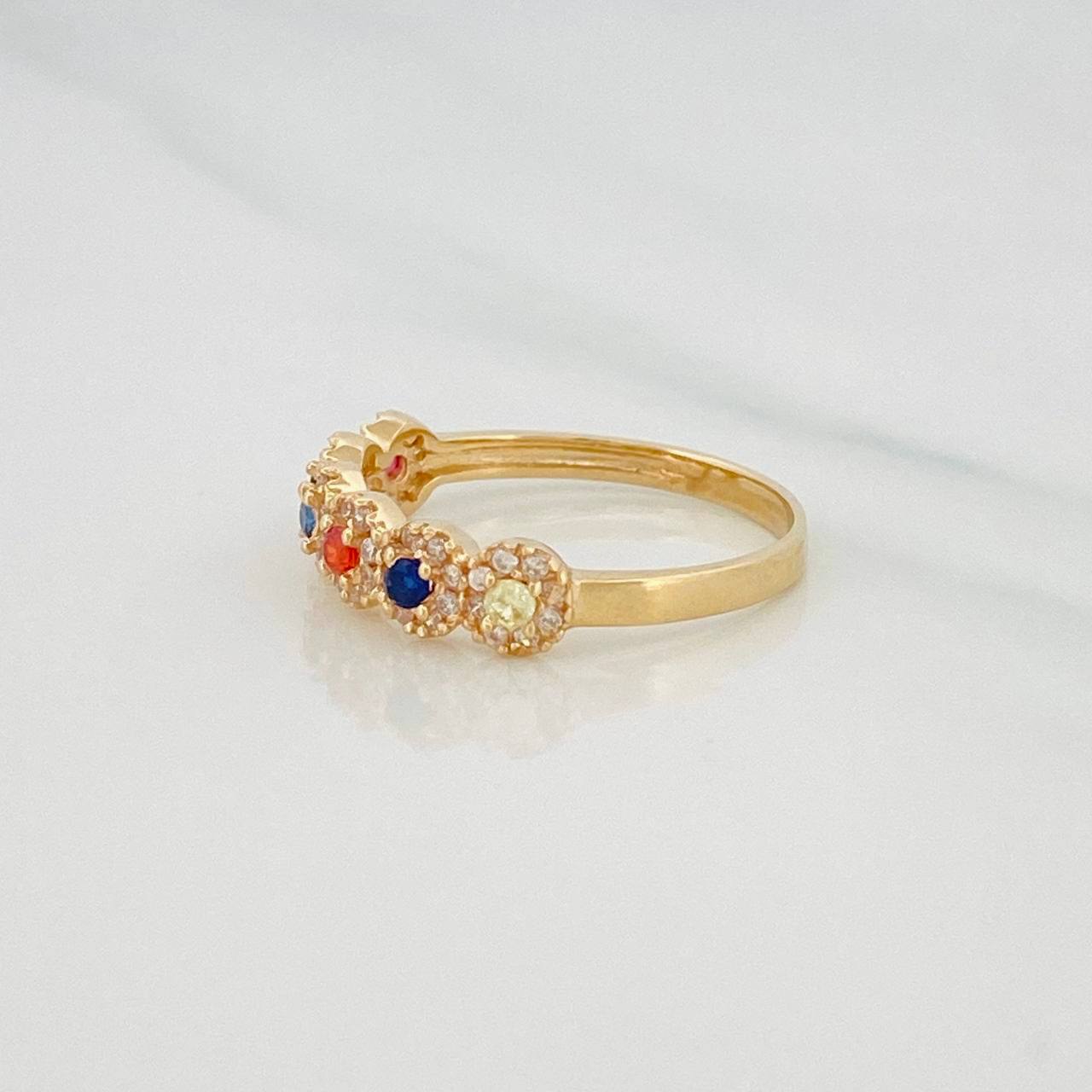Anillo Churumbela Tupido 2.25g / T6 3/4 Oro Amarillo 18K