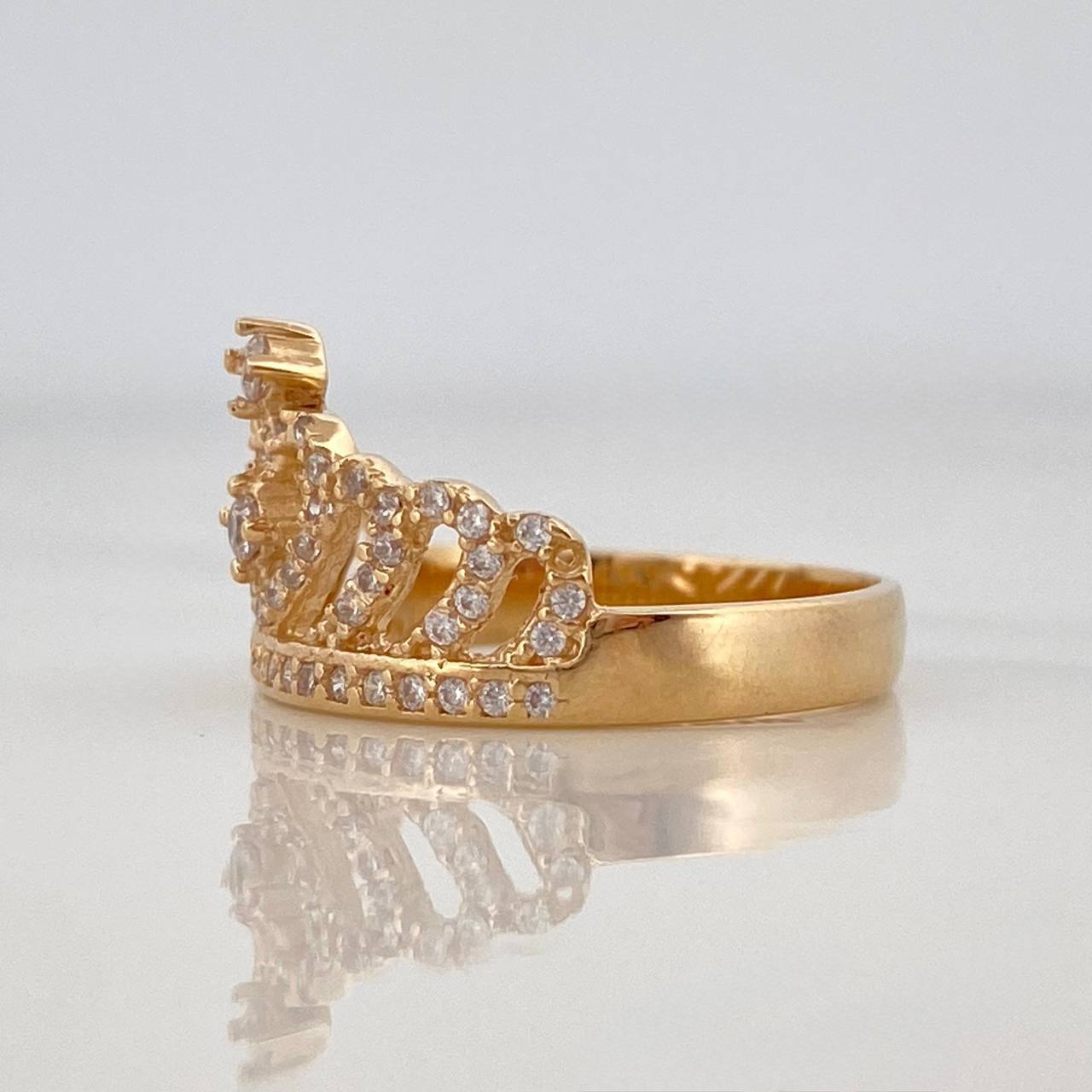 Anillo Tiara 3.4g / T7 Oro Amarillo 18K