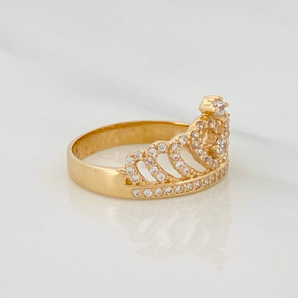 Anillo Tiara 3.4g / T7 Oro Amarillo 18K