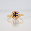 Anillo Halo Circulo 1.9g / T5 1/2 Oro Amarillo 18K