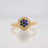 Anillo Halo Circulo 1.9g / T5 1/2 Oro Amarillo 18K