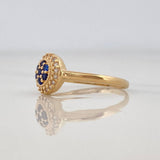 Anillo Halo Circulo 1.9g / T5 1/2 Oro Amarillo 18K