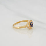 Anillo Halo Circulo 1.9g / T5 1/2 Oro Amarillo 18K
