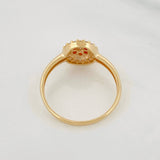 Anillo Halo Circulo 1.8g / T5 3/4 Oro Amarillo 18K
