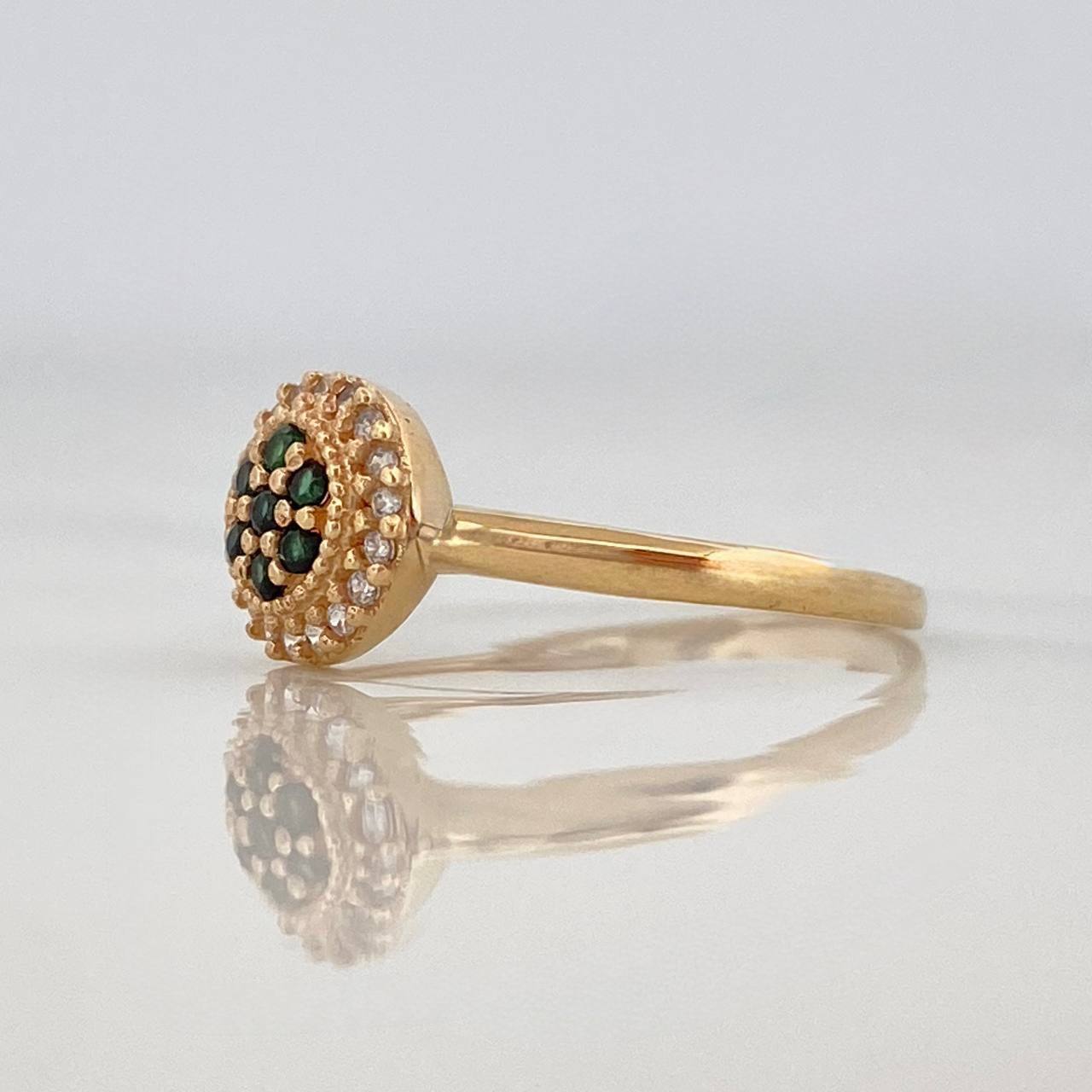Anillo Halo Circulo 1.75g / T6 3/4 Oro Amarillo 18K