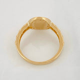Anillo Corona 3.1g / T7 1/2 Dos Oros Amarillo Blanco 18K