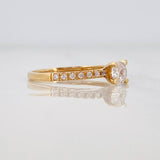 Anillo Solitario Cuatro Garras 1.85g / T6 1/4 Oro Amarillo 18K