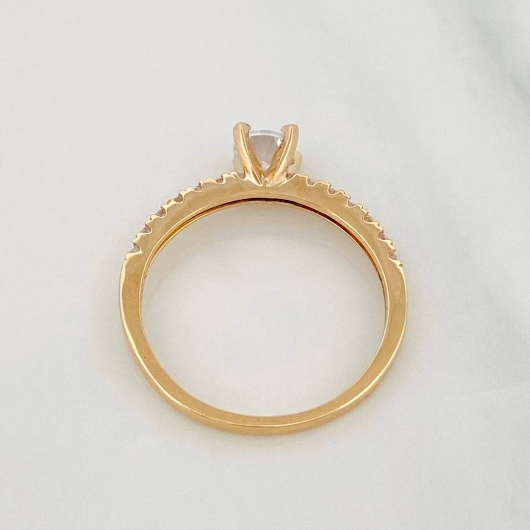Anillo Solitario Cuatro Garras 1.75g / T6 1/2 Oro Amarillo 18K