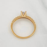 Anillo Solitario Cuatro Garras 1.85g / T6 1/4 Oro Amarillo 18K