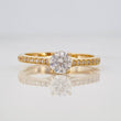 Anillo Solitario Puente 2.5g / T7 1/2 Oro Amarillo 18K