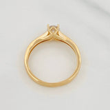 Anillo Solitario Puente 2.5g / T7 1/2 Oro Amarillo 18K
