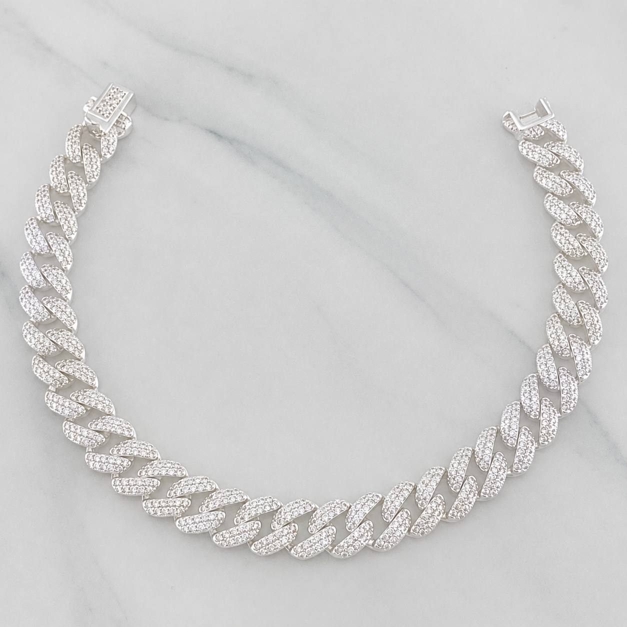 Pulso Cubano 19.4g / 21cm / 8mm Plata 925