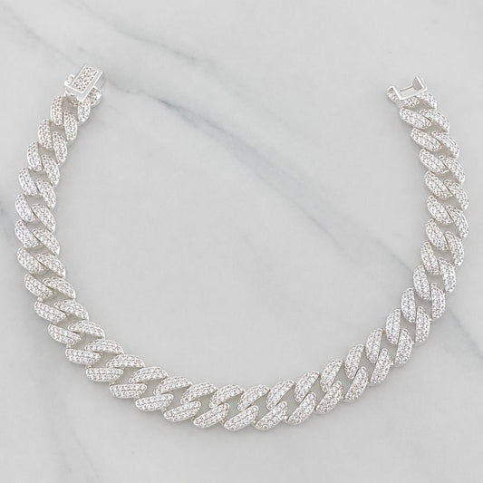 Pulso Cubano 19.4g / 21cm / 8mm Plata 925