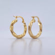 Candongas Tori 1.95gr / 2cm / Punteadas Oro Amarillo 18K &