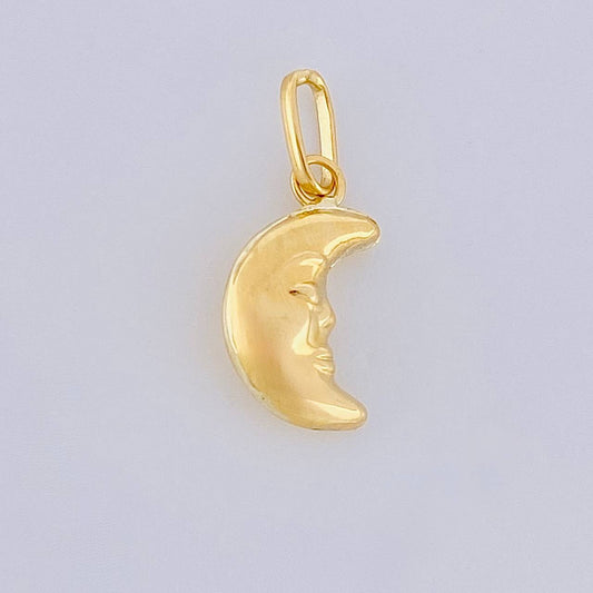 Dije Media Luna 0.3g / 1.6cm Oro Amarillo 18K