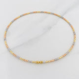 Pulso Aro Diamantado 1.8g / 18cm / 1.4mm Tres Oros 18K