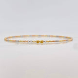 Pulso Aro Diamantado 1.75g / 18cm / 2mm Tres Oros 18K