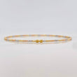 Pulso Aro Diamantado 1.8g / 18cm / 1.4mm Tres Oros 18K