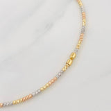 Pulso Aro Diamantado 1.8g / 18cm / 1.4mm Tres Oros 18K