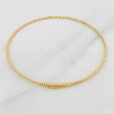 Pulso Aro Diamantado 2g / 17cm / 2mm Oro Amarillo 18K