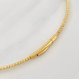 Pulso Aro Diamantado 2g / 17cm / 2mm Oro Amarillo 18K