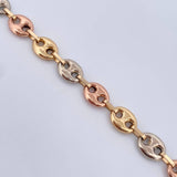 Pulso GC 7.6gr / 22.4cm / 8mm Tres Oros 18K $