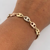 Pulso GC 7.6gr / 22.4cm / 8mm Tres Oros 18K $
