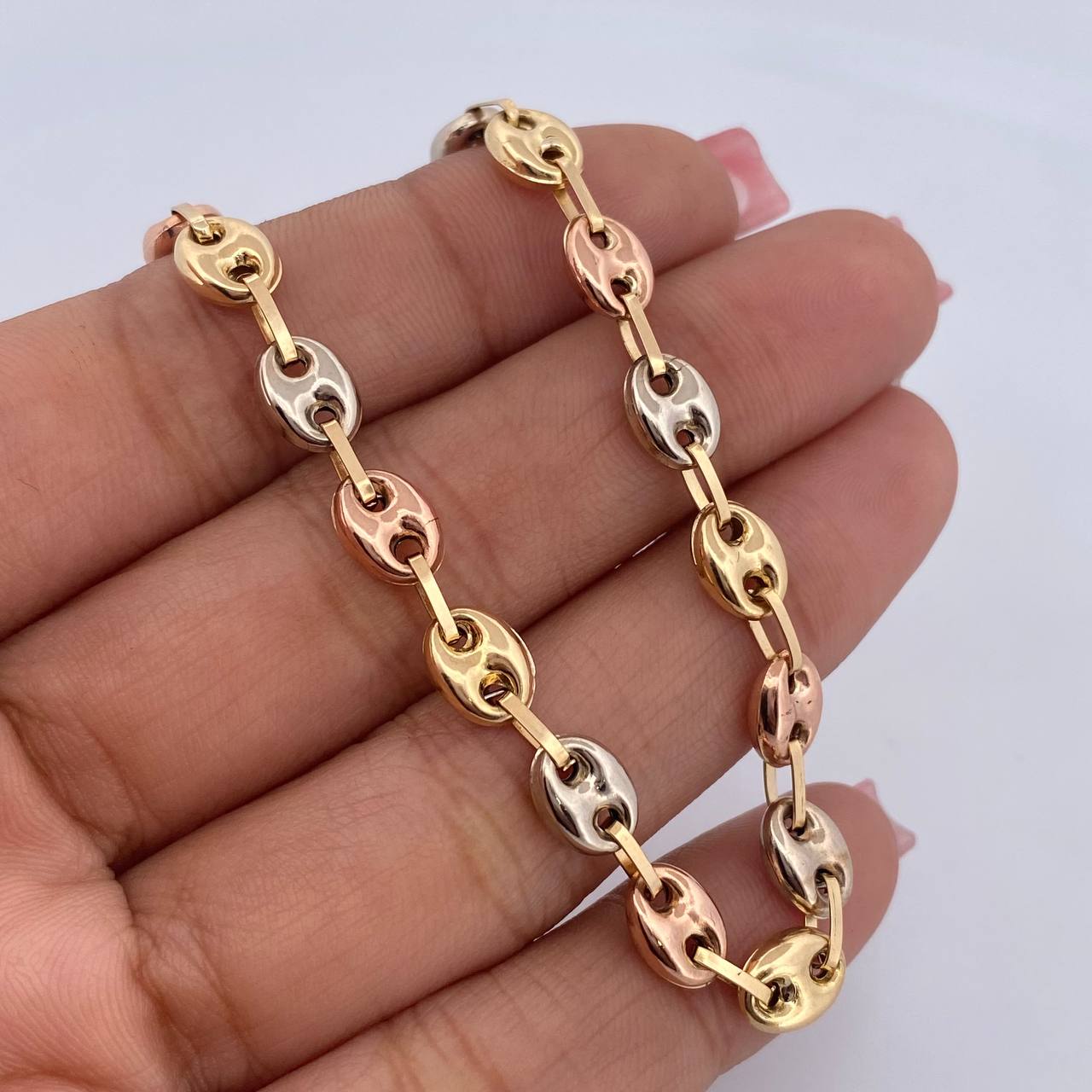 Pulso GC 5.3gr / 19cm / 6mm Tres Oros 18K $