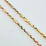 Cadena Lazo Especial 15.65gr / 60cm / 3.4mm Tres Oros +3 18K *