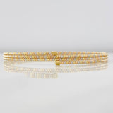 Pulso Aro Diamantado 5g / 17cm / 2mm Tres Oros 18K