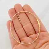 Pulso Aro Diamantado 2.05g / 18cm / 2mm Tres Oros 18K