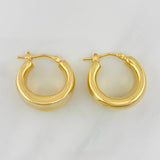 Candongas Media Luna 3.5g / 1.5cm Oro Amarillo 18K