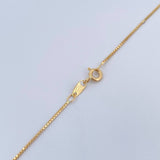 Set Cadena Veneciana 2.7gr/45.2cm / 0.6mm + Dije Virgen Milagrosa 0.55gr/1.7cm Troquelada Oro Amarillo 18K (Oferta) $