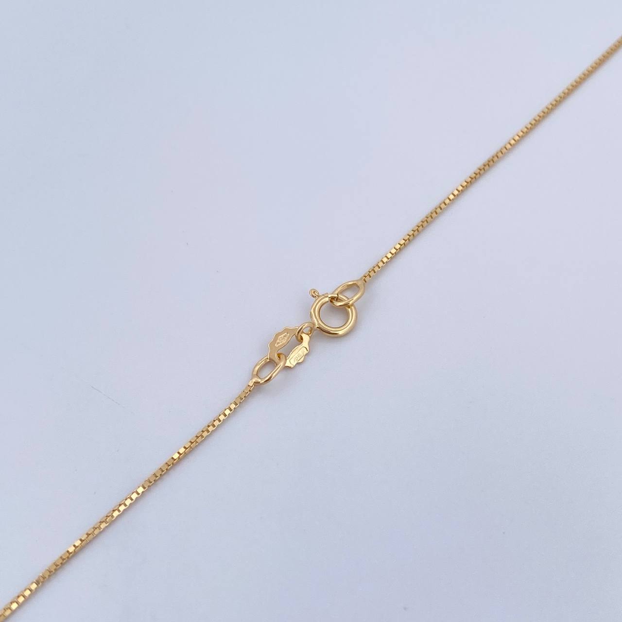 Set Cadena Veneciana 1.8gr / 45cm / 0.4mm + Dije Espiritu Santo 0.5gr / 1.7cm Troquelado Oro Amarillo 18K (Oferta) $